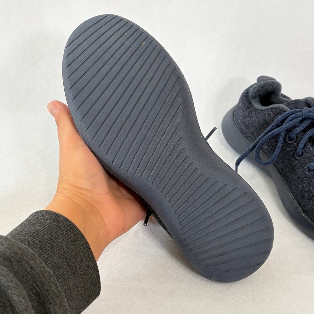 Allbirds Sneakers Womens 8 Navy Blue Wool Low Top Comfort Trainer Athletic Shoes - Picture 5 of 10
